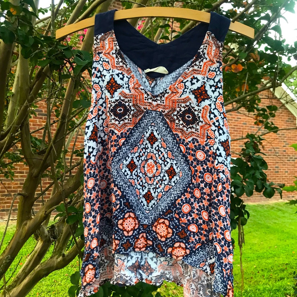 Sophie Rue Vibrant abstract size medium Tank Top